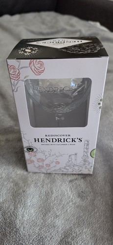 Hendrick gin glass - glass, diamond