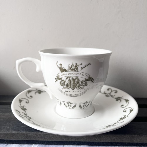 Hendricks gin cup and saucer - hendricks,