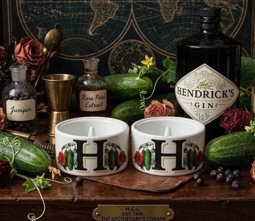 Hendricks gin ceramic cucumber - gin,
