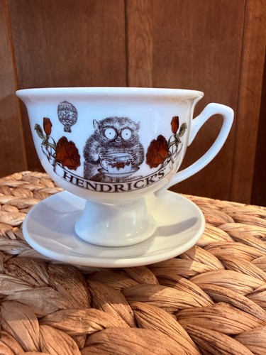 Hendrick gin white tea cup - hendrick's,
