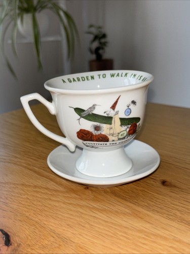 Hendricks gin tea cup - tea, saucer