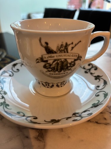 Hendricks gin cup saucer - gin, &
