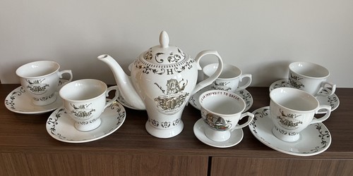 Hendricks gin tea set - hendricks, teapot