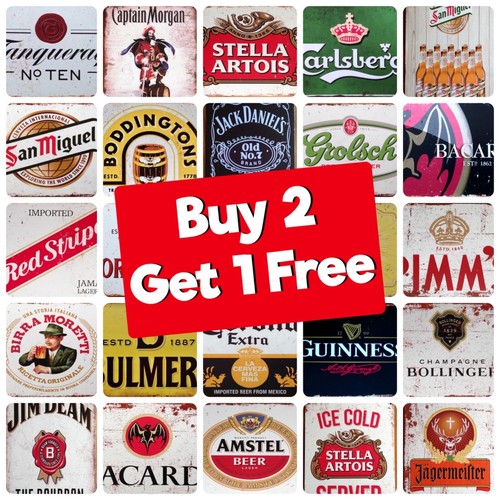Metal signs vintage retro - metal,
