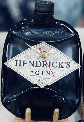 Hendricks gin flattened bottle - hendricks,