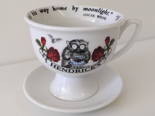 Hendricks gin cup - hendricks, saucer