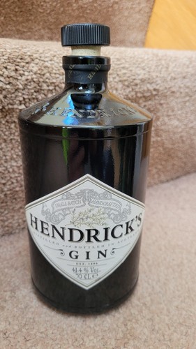 Empty 70cl hendrick gin - empty, hendrick's